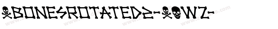 XbonesRotated2-XOwZ字体转换