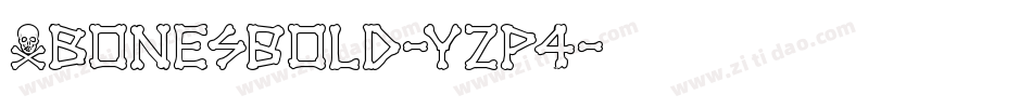 XbonesBold-YZp4字体转换