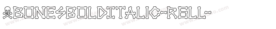 XbonesBoldItalic-r6LL字体转换