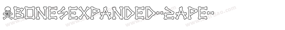 XbonesExpanded-2ape字体转换
