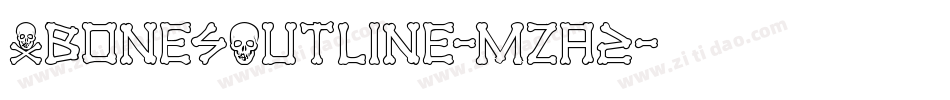 XbonesOutline-mzA2字体转换