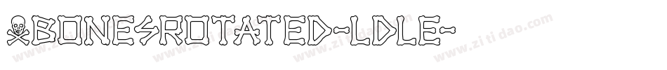 XbonesRotated-LdlE字体转换