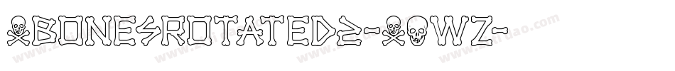 XbonesRotated2-XOwZ字体转换