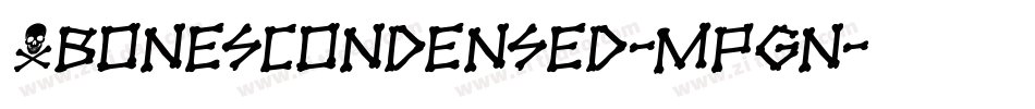 XbonesCondensed-MPgn字体转换