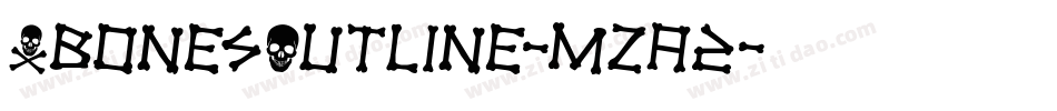 XbonesOutline-mzA2字体转换