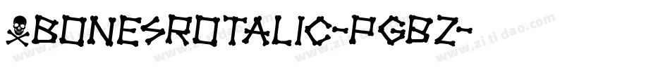 XbonesRotalic-PgBZ字体转换