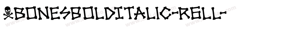 XbonesBoldItalic-r6LL字体转换