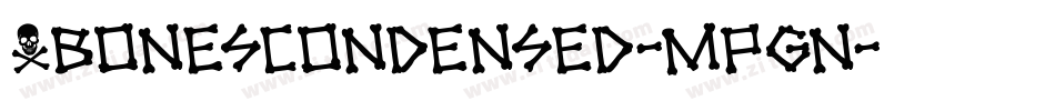 XbonesCondensed-MPgn字体转换
