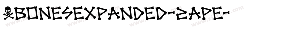 XbonesExpanded-2ape字体转换