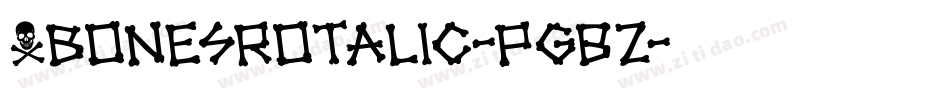 XbonesRotalic-PgBZ字体转换
