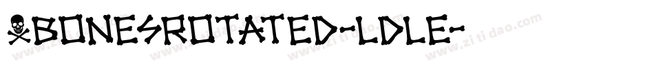 XbonesRotated-LdlE字体转换