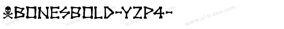 XbonesBold-YZp4字体转换