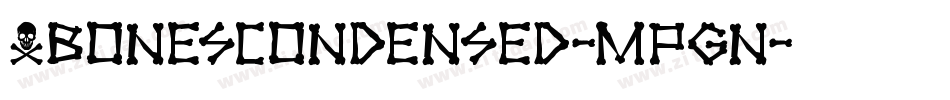XbonesCondensed-MPgn字体转换