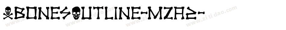 XbonesOutline-mzA2字体转换