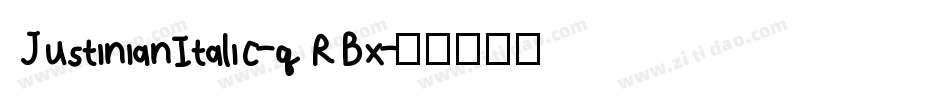 JustinianItalic-qRBx字体转换