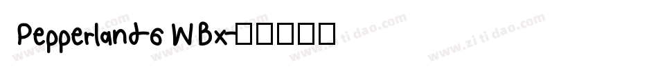 Pepperland-6WBx字体转换