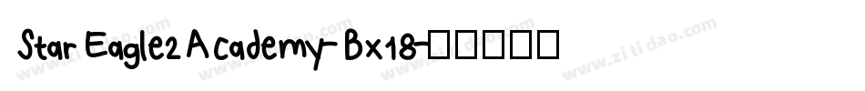 StarEagle2Academy-Bx18字体转换 StarEagle2Academy-Bx18字体转换
