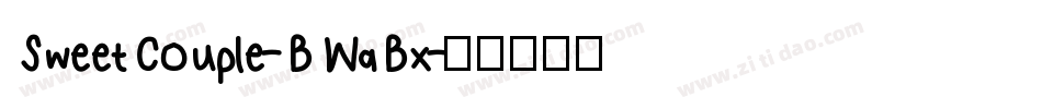 SweetCouple-BWaBx字体转换
