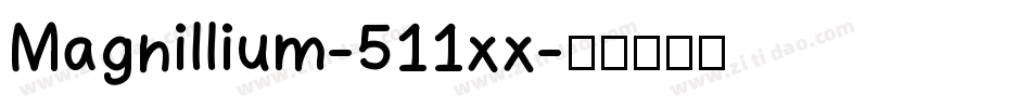 Magnillium-511xx字体转换