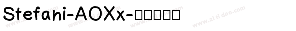 Stefani-AOXx字体转换