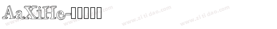 AaXiHe字体转换