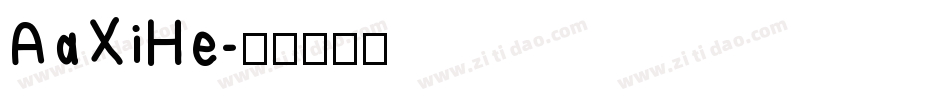 AaXiHe字体转换