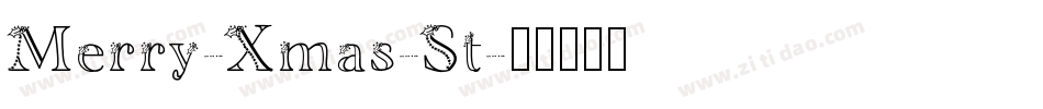 Merry-Xmas-St字体转换