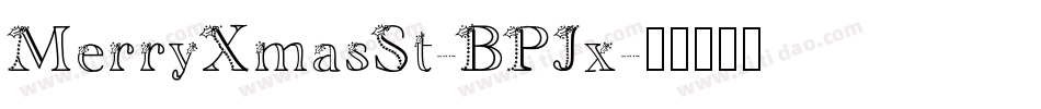 MerryXmasSt-BPJx字体转换