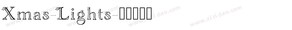 Xmas-Lights字体转换