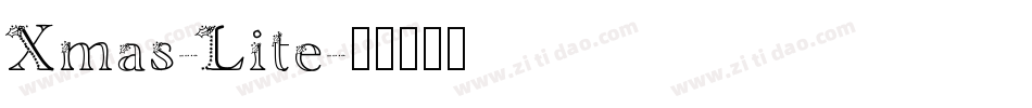 Xmas-Lite字体转换