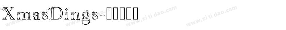 XmasDings字体转换