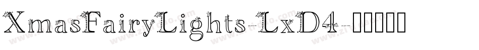 XmasFairyLights-LxD4字体转换