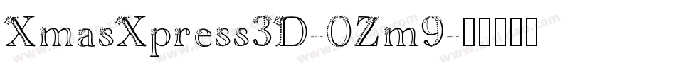 XmasXpress3D-0Zm9字体转换