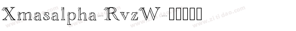 Xmasalpha-RvzW字体转换