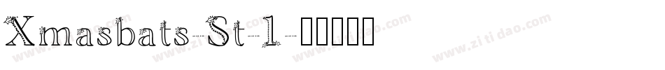 Xmasbats-St-1字体转换