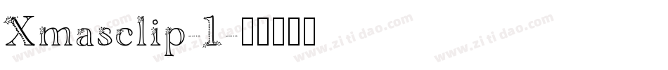 Xmasclip-1字体转换