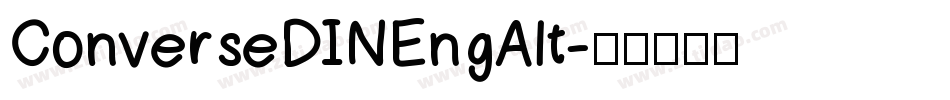 ConverseDINEngAlt字体转换