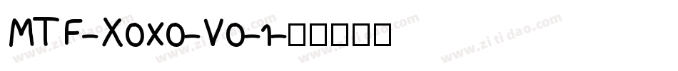 MTF-Xoxo-Vo-1字体转换