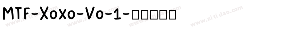 MTF-Xoxo-Vo-1字体转换
