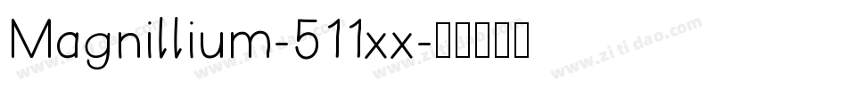 Magnillium-511xx字体转换