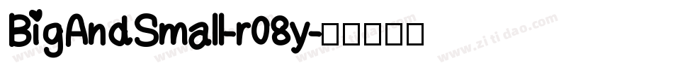 BigAndSmall-r08y字体转换