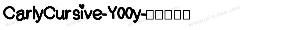 CarlyCursive-Y00y字体转换