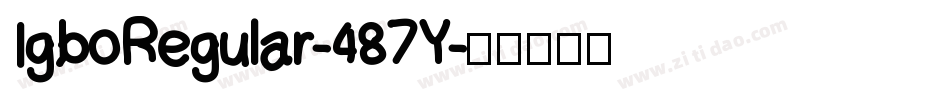 IgboRegular-487Y字体转换