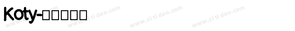 Koty字体转换