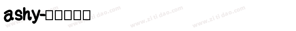 ashy字体转换