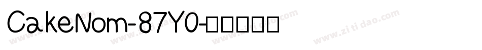 CakeNom-87Y0字体转换
