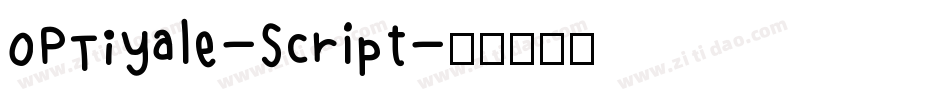 OPTIYale-Script字体转换