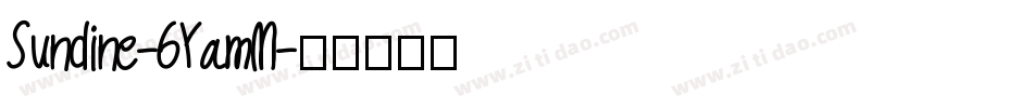 Sundine-6YamM字体转换