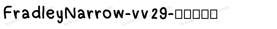 FradleyNarrow-vv29字体转换
