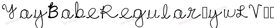 YayBabeRegular-ywLV3字体转换